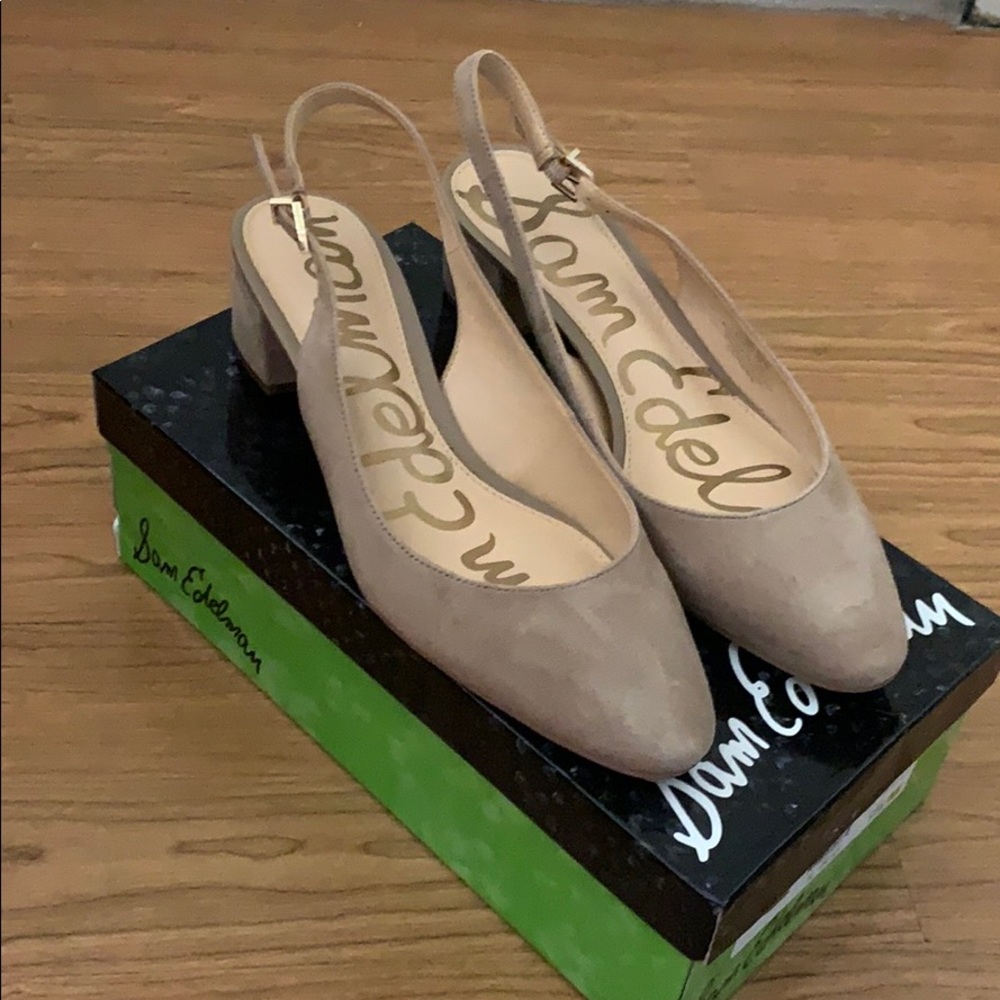 NWT Sam Edelman Women's Ludlow Pump, Oatmeal Suede